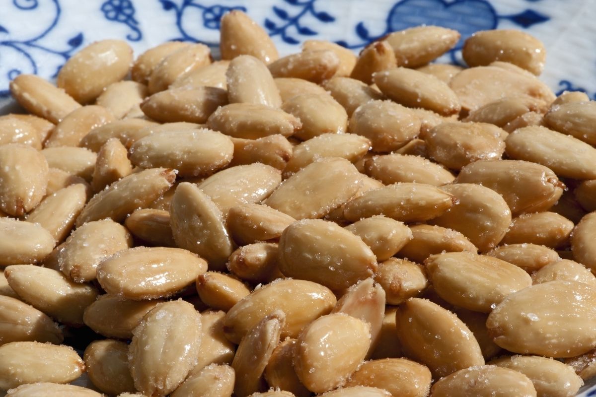 Spicy Sweet Rosemary Roasted Almonds