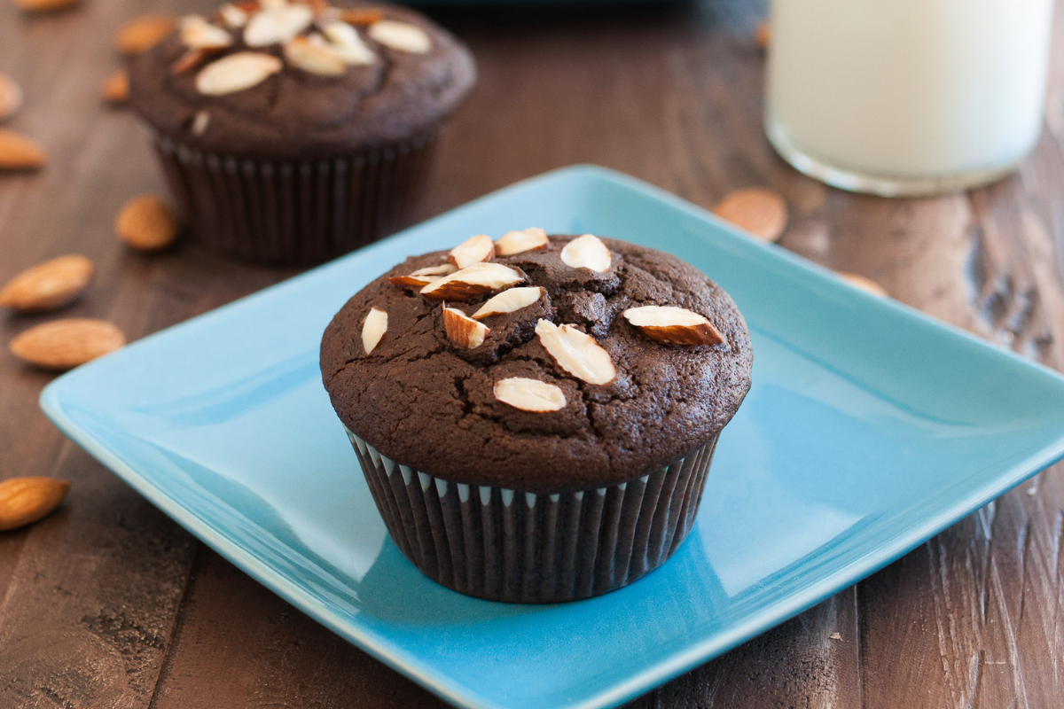 Double Chocolate Almond Muffins