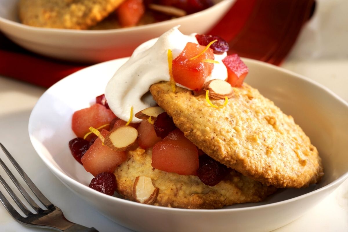 Almond Shortcakes with Fresh Fruit and Lemon Cream