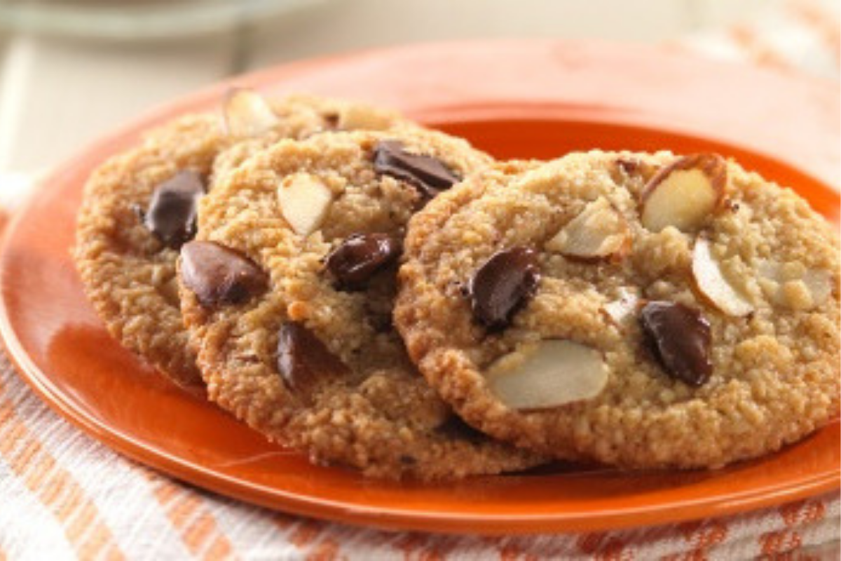 Double Almond Chocolate Chip Cookies