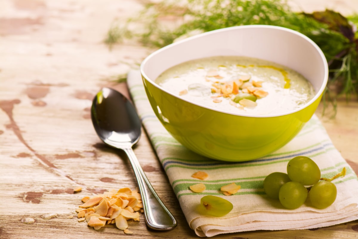 Creamy Almond and Grape Soup