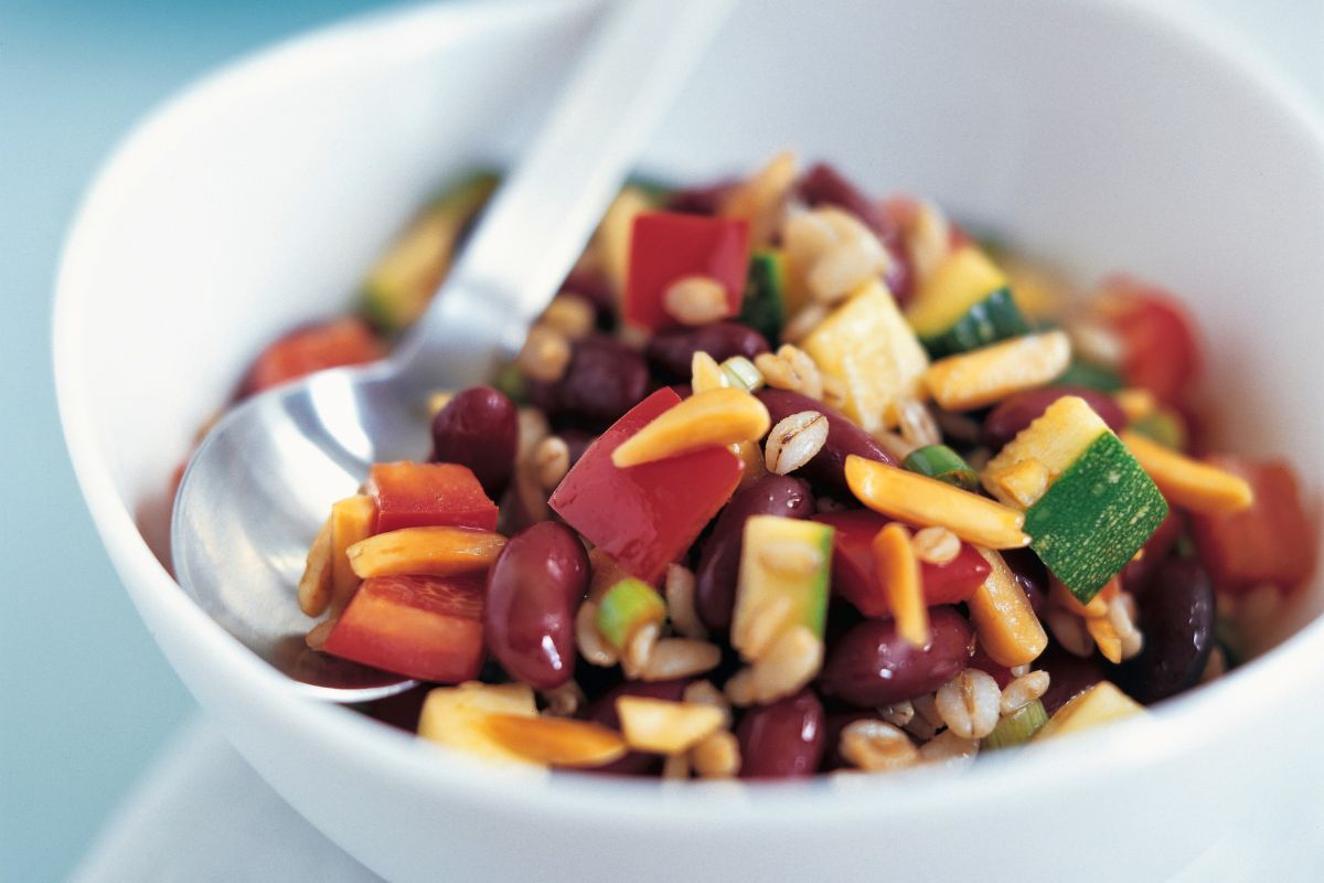 Barley and Almond Salad