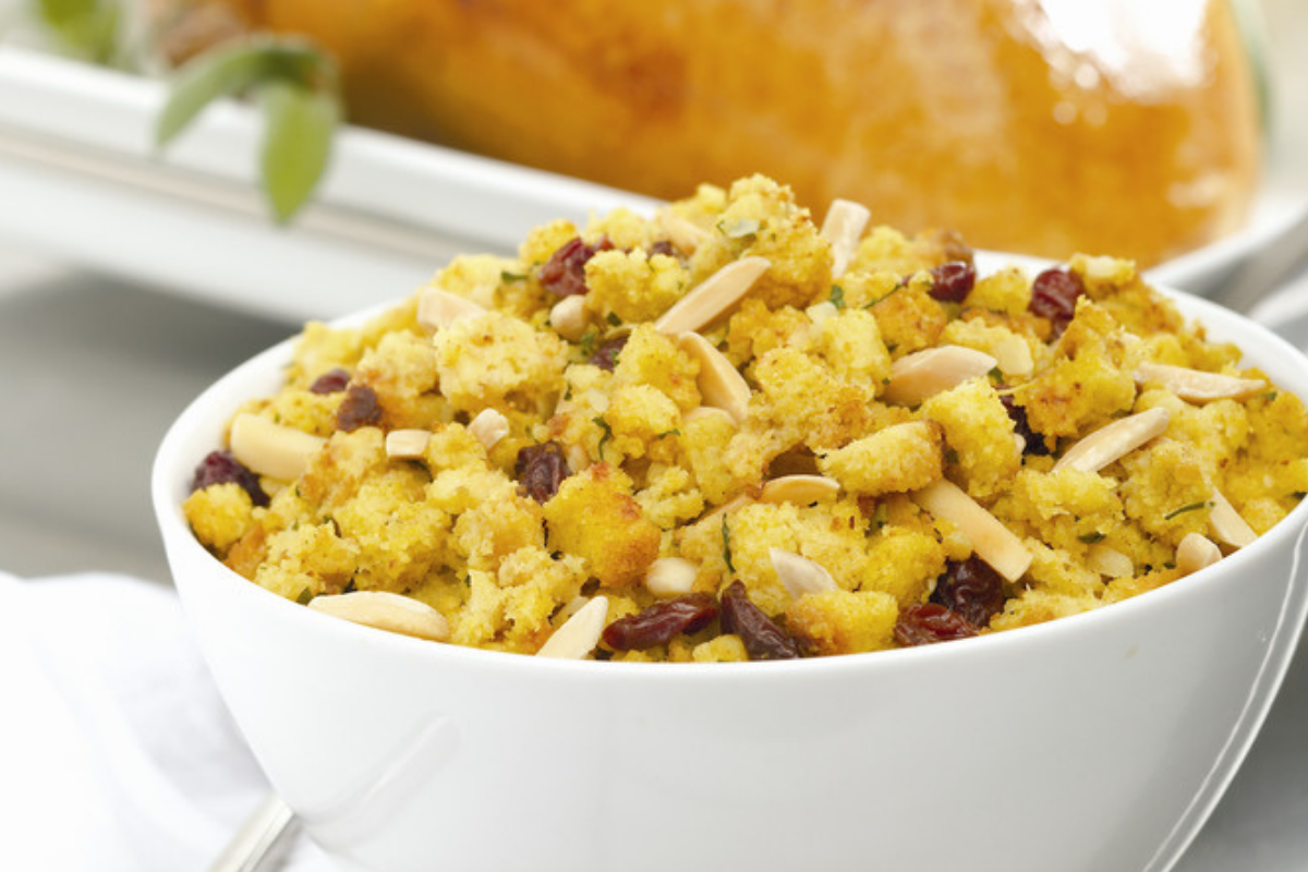 Turkey Breast With Cranberry Almond Stuffing