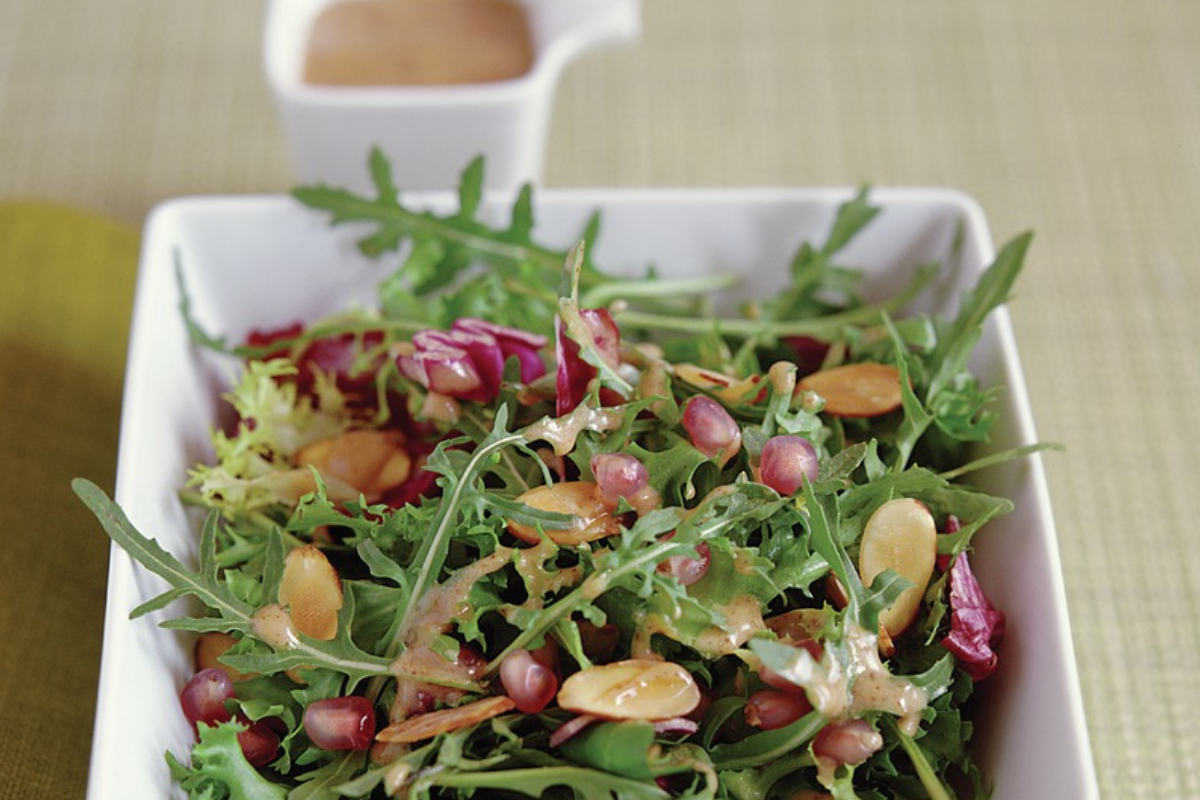 Green Salad With Almond Butter Vinaigrette