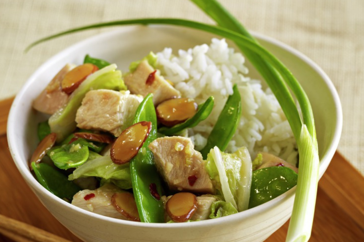 Turkey Almond Stir Fry