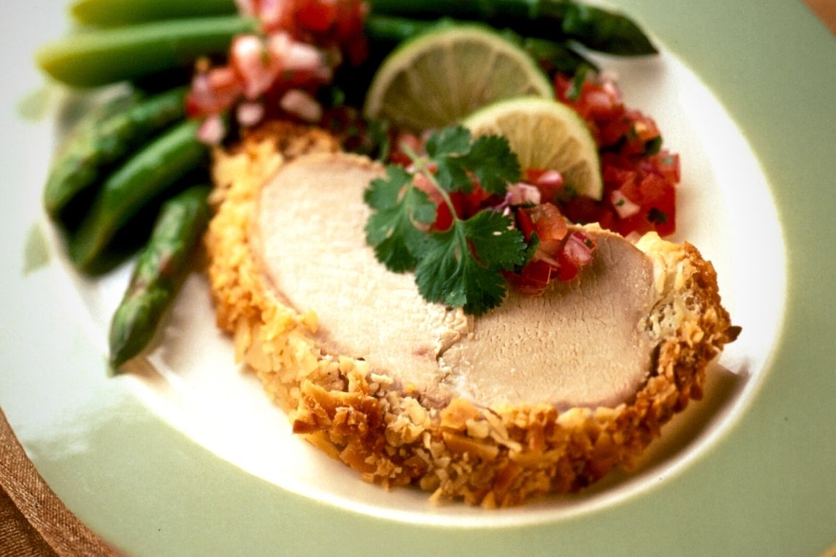 Almond Crusted Pork Loin