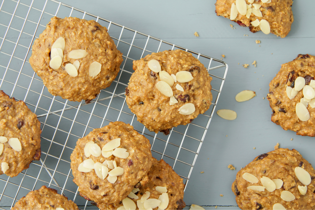 Almond Date and Lemon Breakfast Cookies