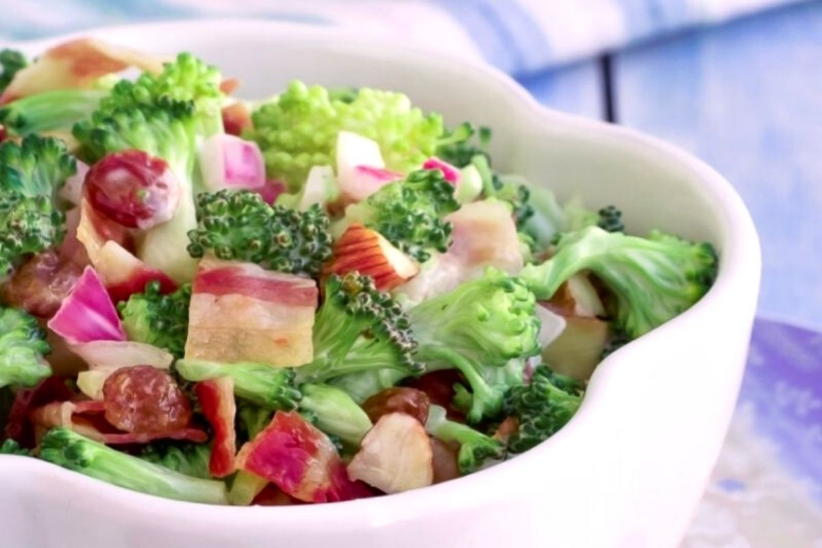 Almond Broccoli Salad with Turkey