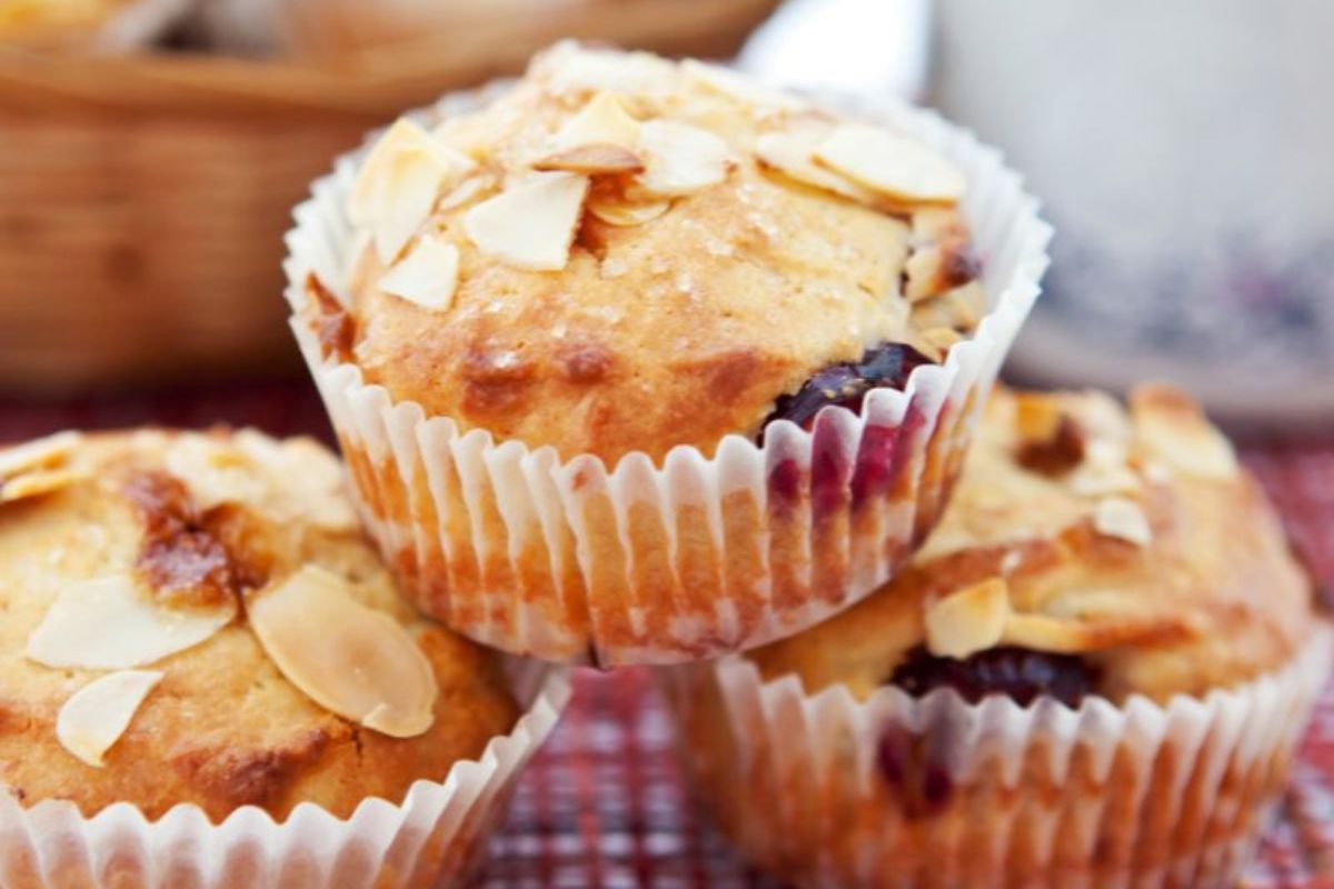 Cherry Almond Muffins