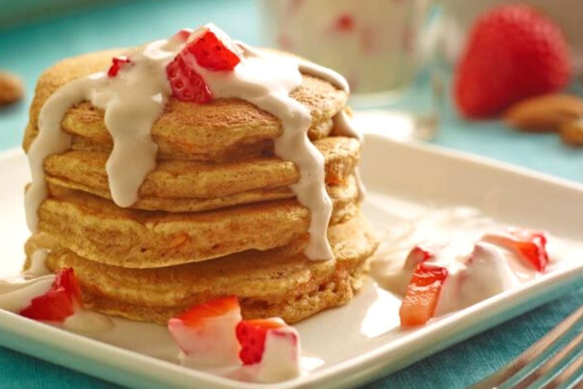 Carrot Cake Almond Pancakes