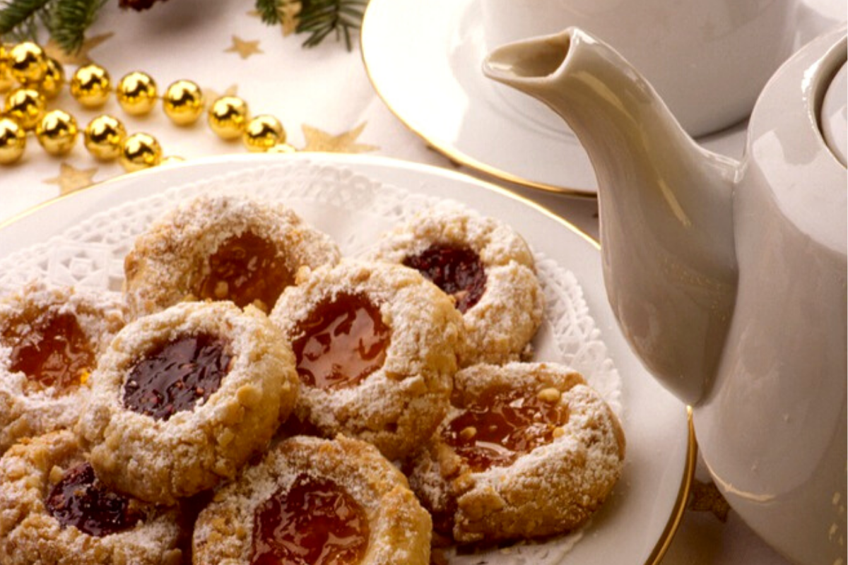 Almond Thumbprint Cookies