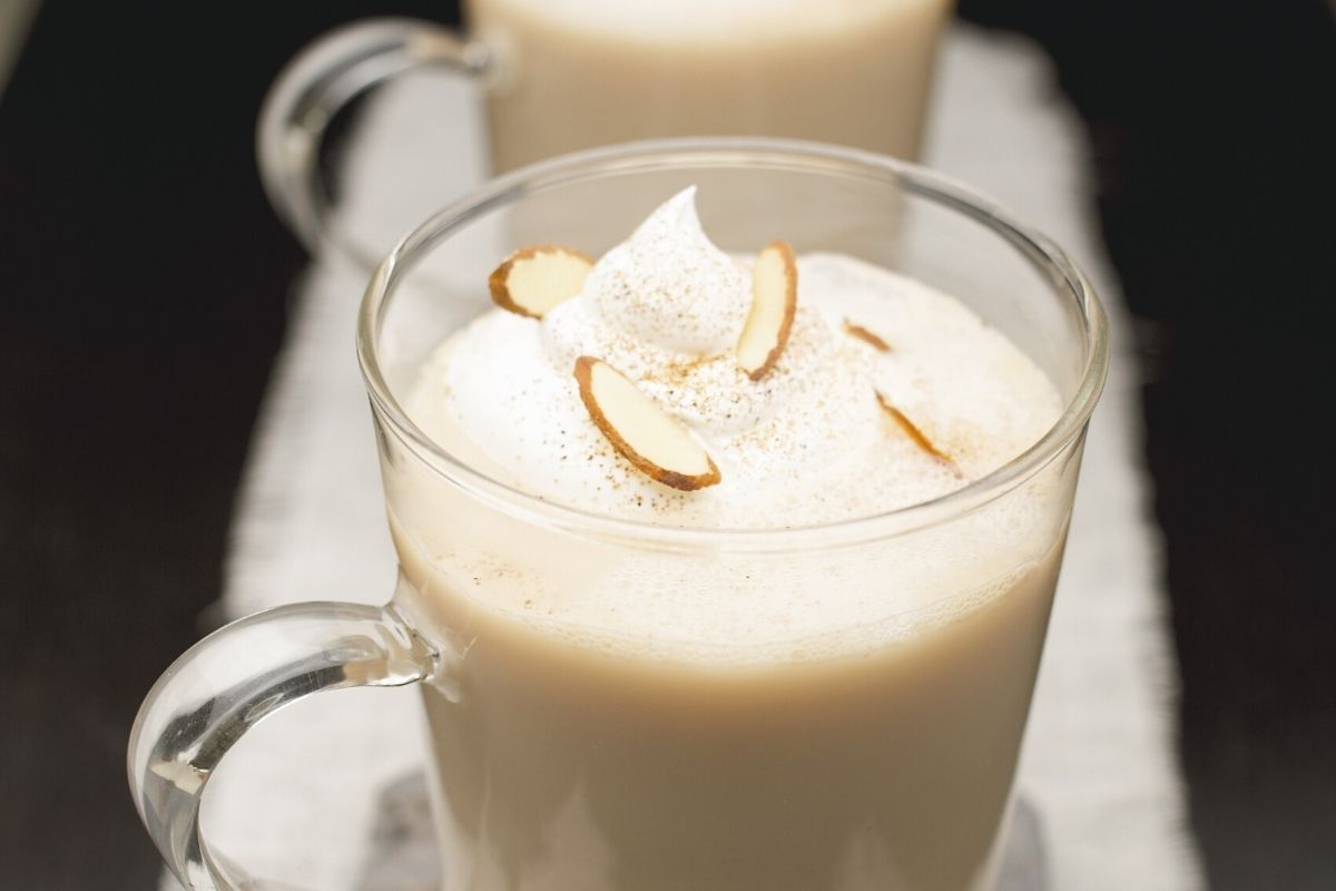 Warm Milk with Honey, Almonds and Amaretto