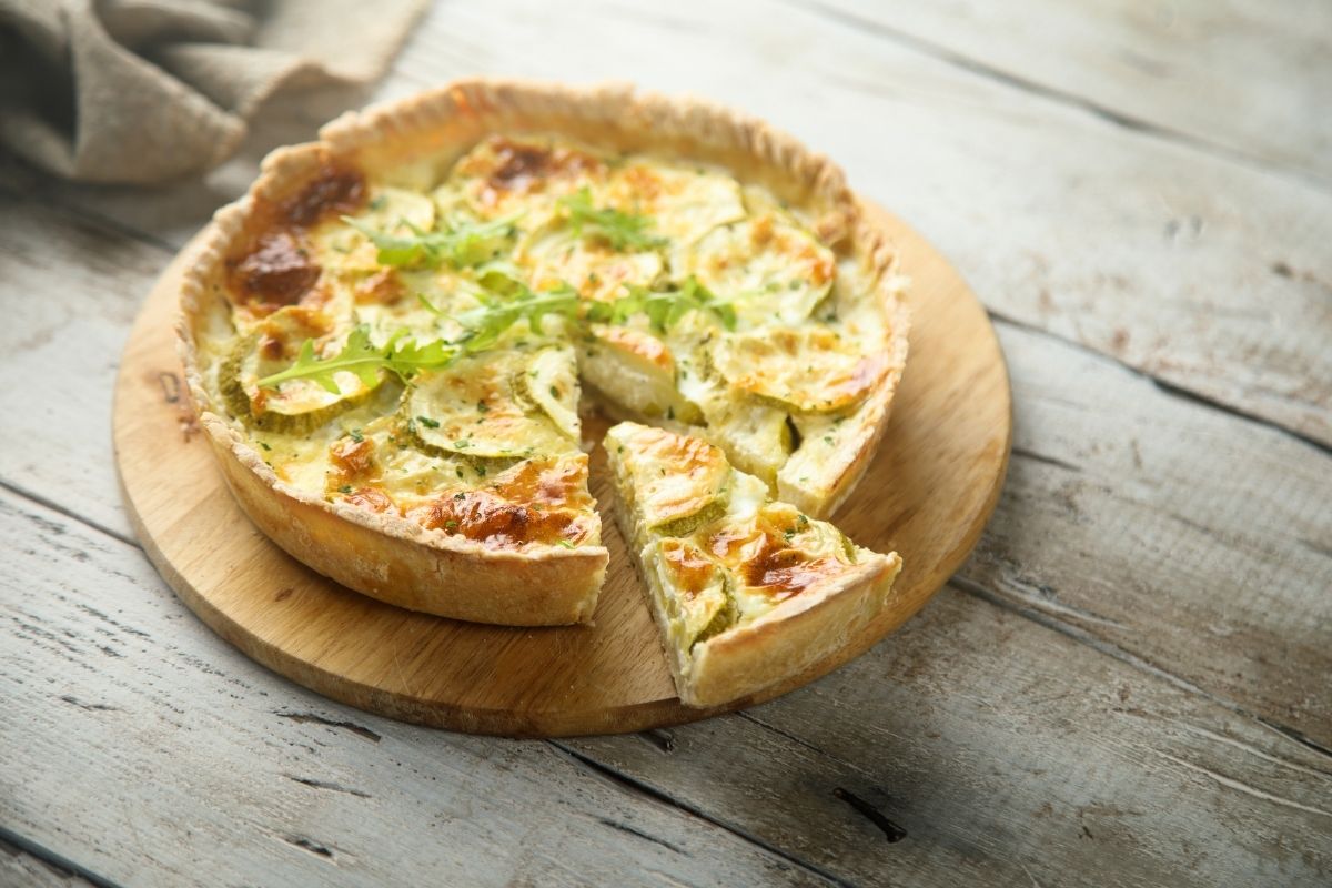 Easy Zucchini Almond Quiche